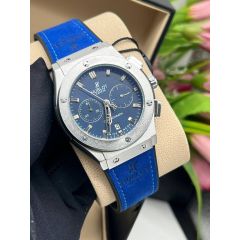 Hublot Leather Strapped Wrist Watch