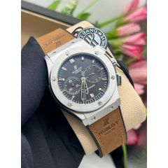 Hublot Leather Strapped Wrist Watch