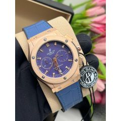 Hublot Leather Strapped Wrist Watch
