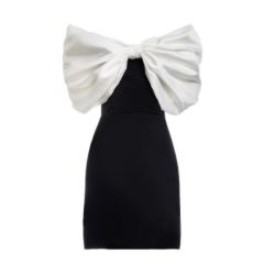 Satin Crepe mini Dress