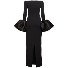 Satin Crepe Detailed Sleeves