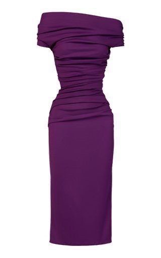 Off Shoulder Ruched Dress