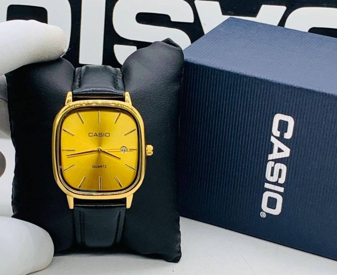 Casio Leather Wrist Watch
