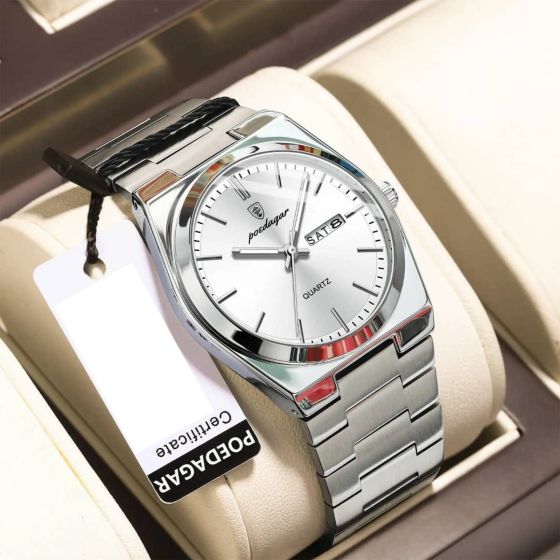 Poedagar Stainless Steel Wrist watch