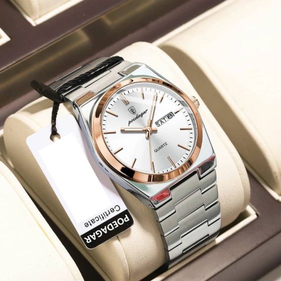Poedagar Stainless Steel Wrist watch