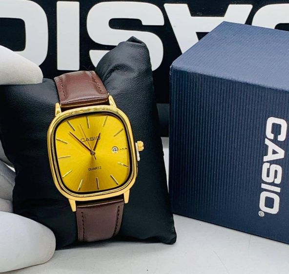 Casio Leather Wrist Watch
