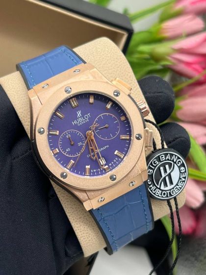 Hublot Leather Strapped Wrist Watch